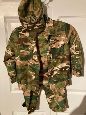Kids Camo Jacket and Pants Set - Green Camo